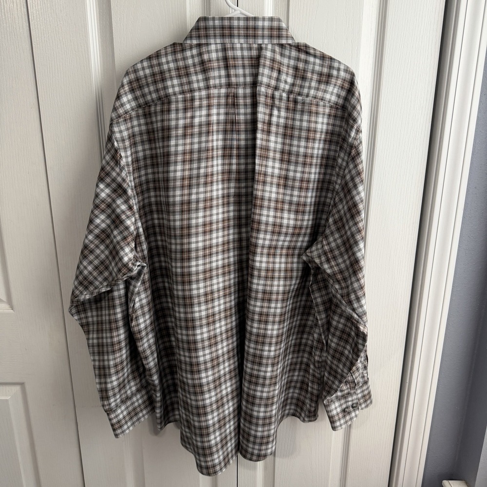 Roundtree & Yorke Gold Label Perfect Performance Plaid Button Up Men's Size XXL - Picture 5 of 5